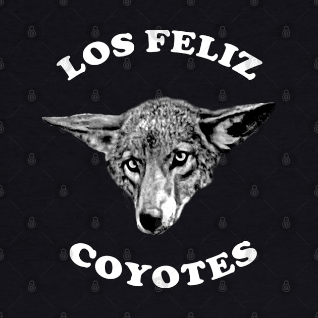 Los Feliz Coyote White Letters by losfeliz